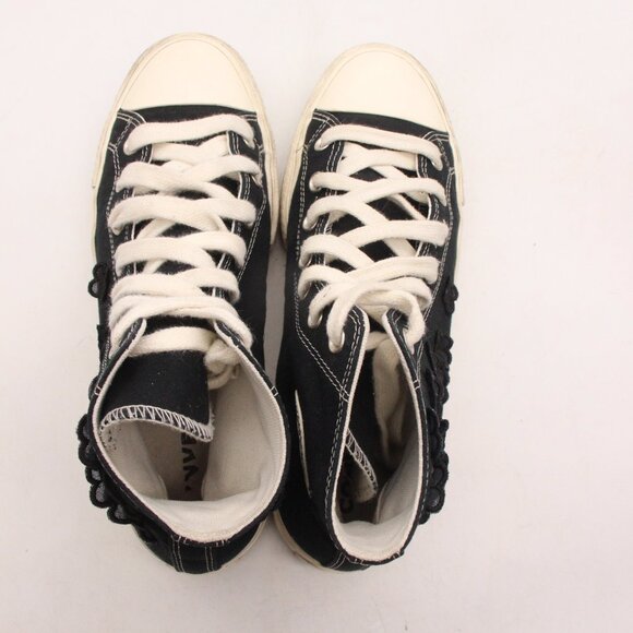 Converse CT All Star Hi Lift 3D Flowers Women's Size 11 Sneakers Black Canvas - Picture 9 of 11